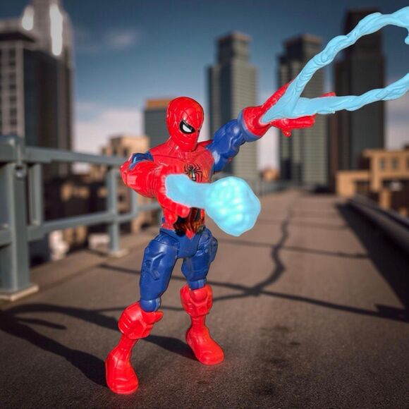 2013 Hasbro Super Hero Mashers Spider-Man Articulated Action Figure A32 - Picture 4 of 6